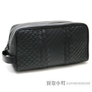 Bottega Veneta Nero Black Intreccio Imperatore Calfskin Shoulder Bag